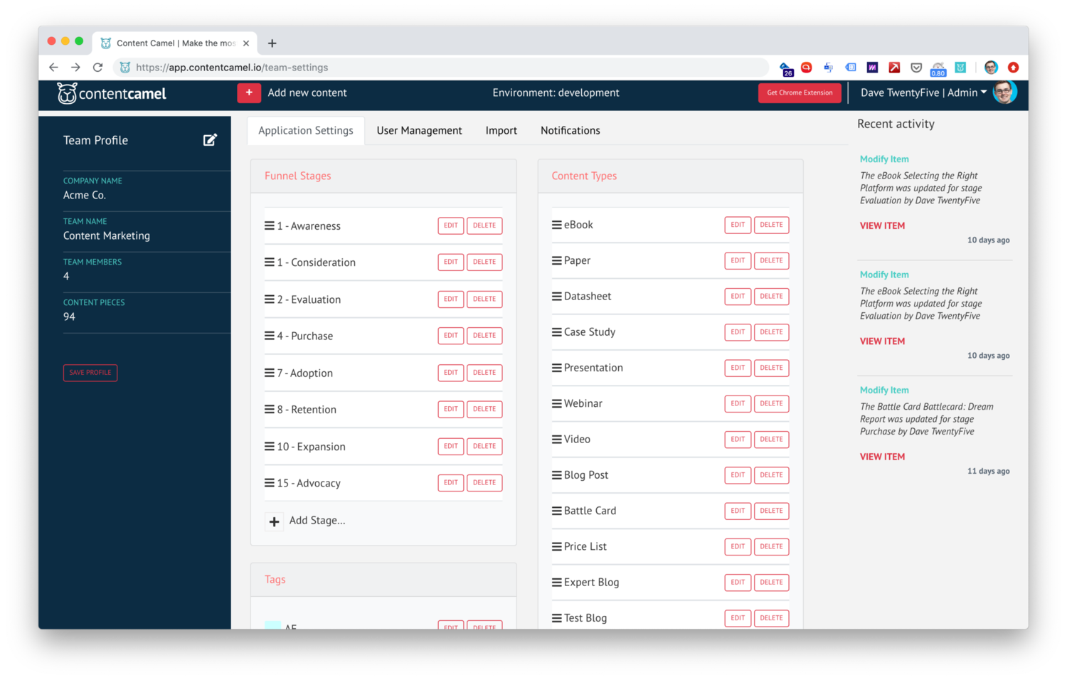 How to define funnel stages for sales content management