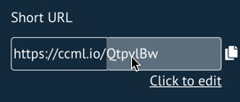 How to customize a short url