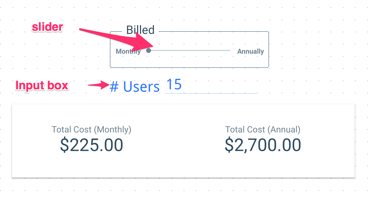 Google Data Studio controls