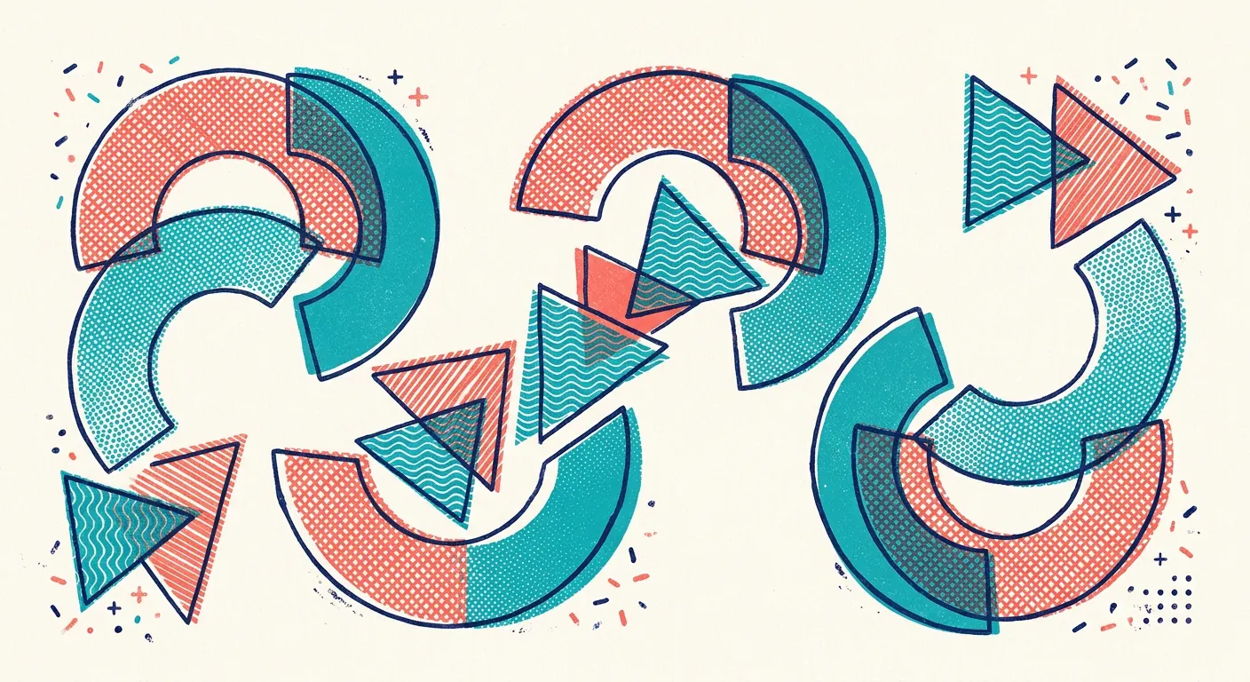 A timed rhythm alternating automated email sends with manual follow-up task reminders